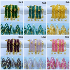 ShivShakti Premium Collection – Set of 12 Multicolor glass Bangles